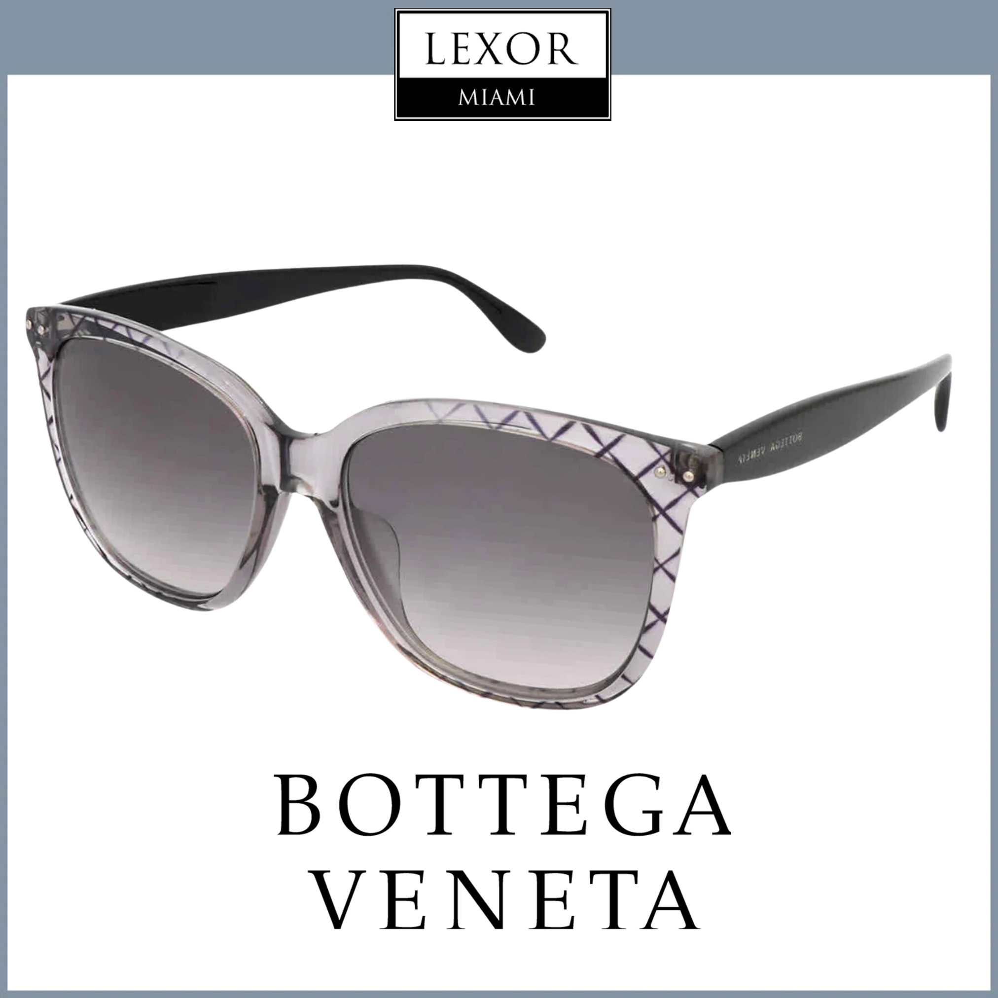 Bottega Veneta BV0252SA 001 55mm Women's Sunglasses - UV Protection, Polarized Lenses for Fashion & Outdoor Activities