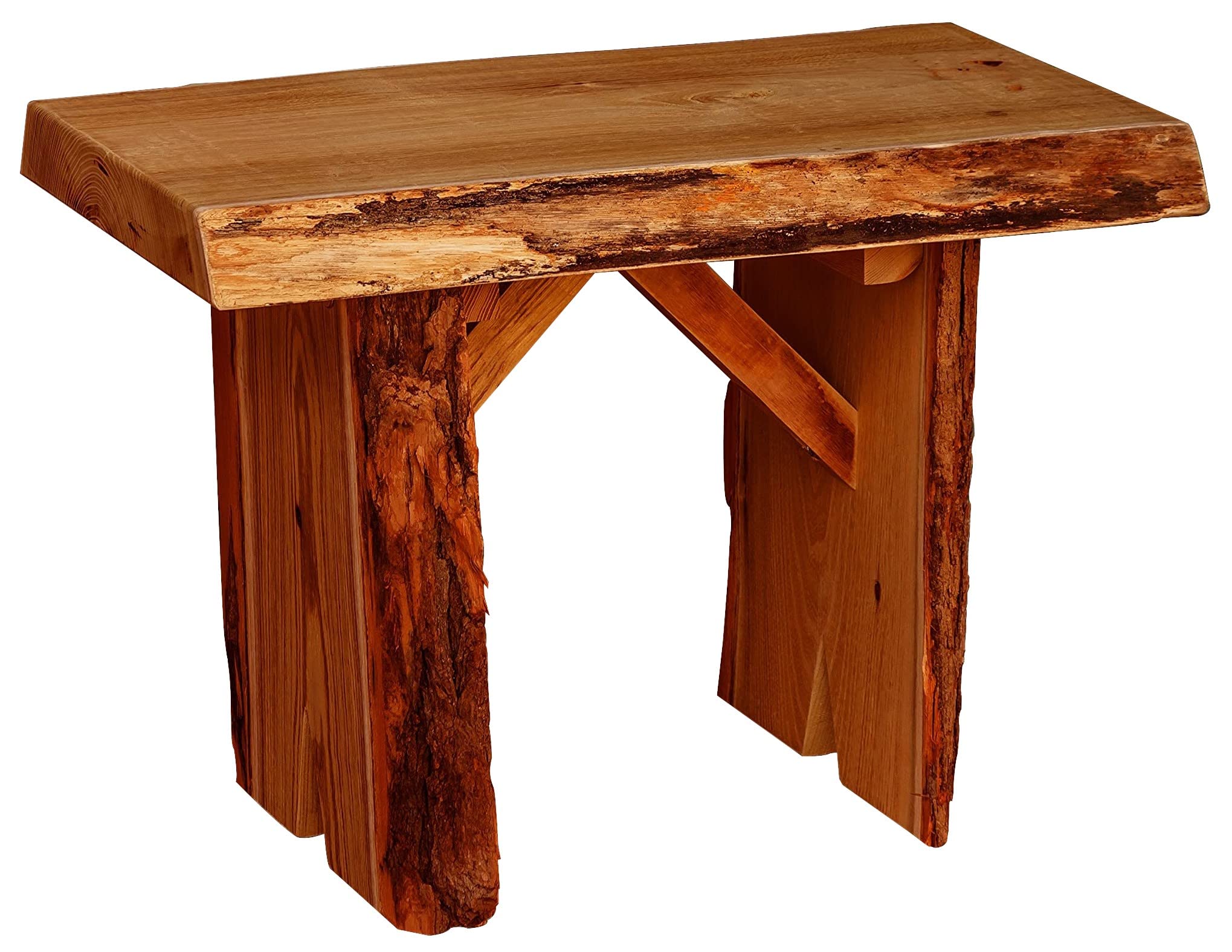 Live Edge Locust Wood Bench 24