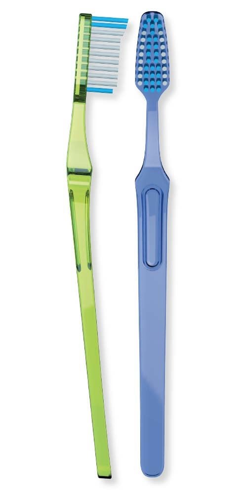 Reach Crystal Clean Soft Bristle Toothbrushes for Adults - 2 Pack | Gentle Dental Care for Sensitive Teeth & Gums | Perfect for Travel, Office & Home Use