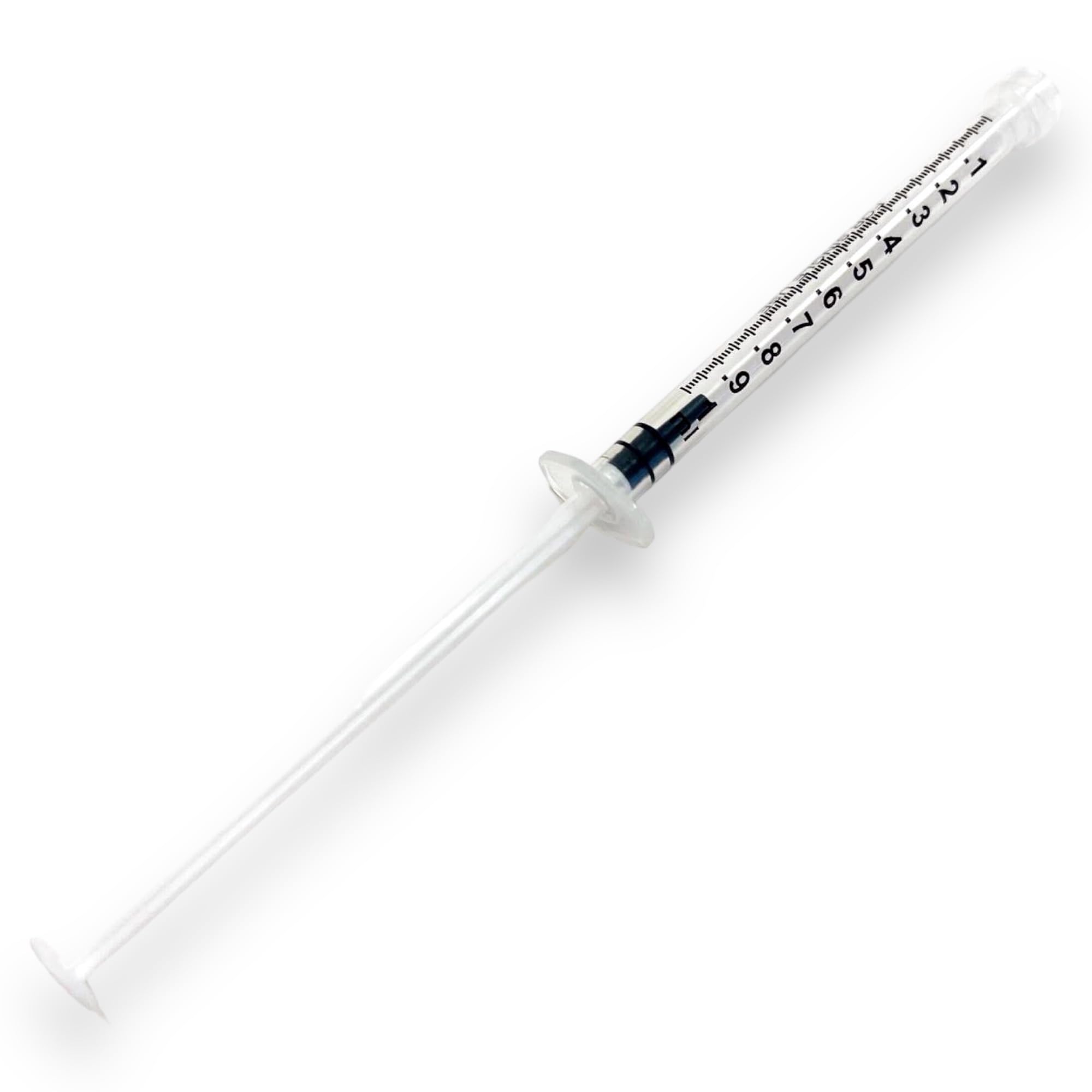 1mL Luer Lock Syringe - Sterile, Individually Wrapped, No Needle (100-Pack) | Perfect for Medical, Veterinary & DIY Liquid Applications