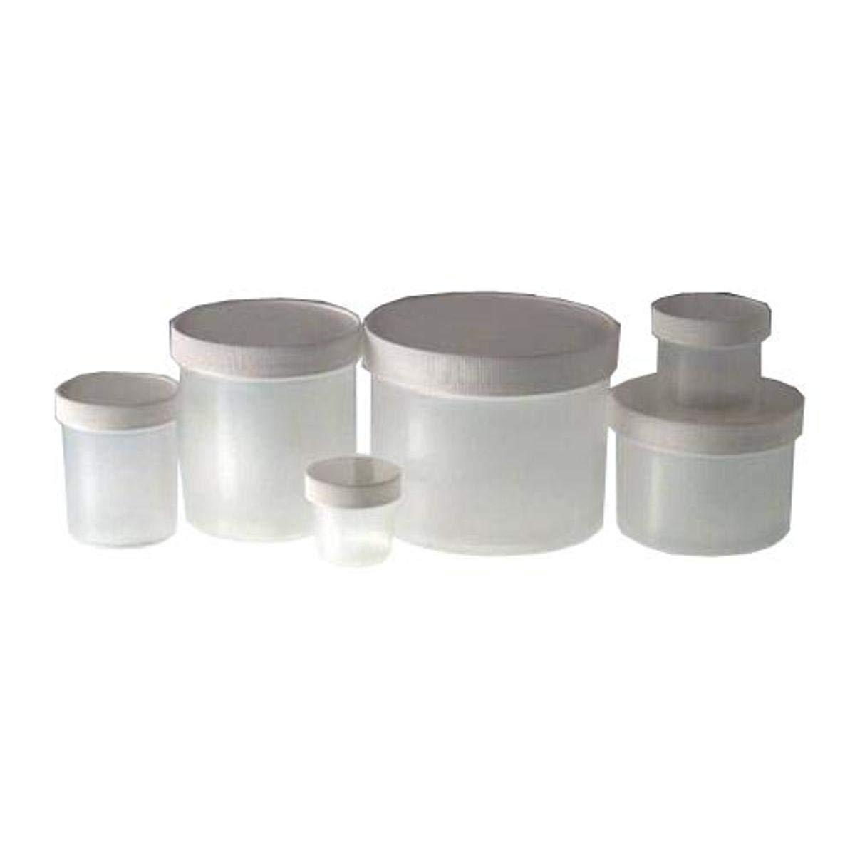 16 oz Natural Polypropylene Jar with 89-400 White Polypropylene Unlined Cap - Pack of 24 | Airtight Food Storage Containers for Spices, Herbs & Dry Goods | BPA-Free Kitchen & Pantry Organization Solution