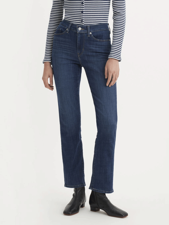 Levi's 392500050 Women's Classic Straight Fit Jeans in Dark Horse Navy - Perfect for Casual Wear, Office Outfits & Everyday Comfort
