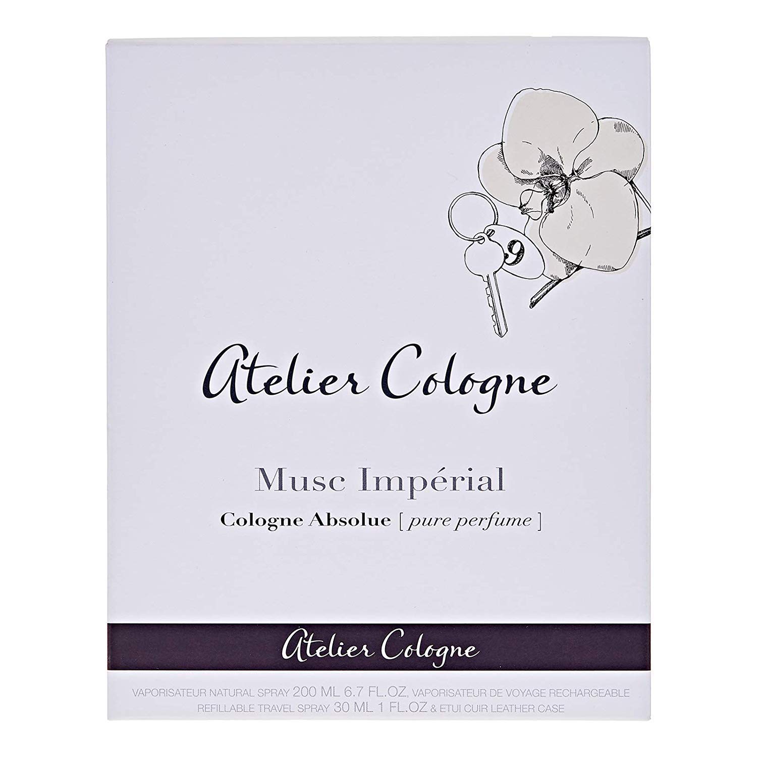 Atelier Cologne Musc Imperial Absolu Unisex Eau de Parfum Gift Set - 6.7oz Perfume + 1oz Travel Spray & Leather Case | Luxury Cologne for Men & Women, Perfect for Gifts, Date Nights & Special Occasions
