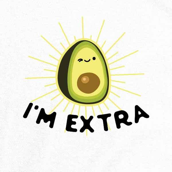 Pop Threads 'I'm Extra Avocado' Funny Cute Guacamole Graphic T-Shirt for Baby Toddler Kids - Boys & Girls Casual Playwear for Family Outings & Birthday Parties