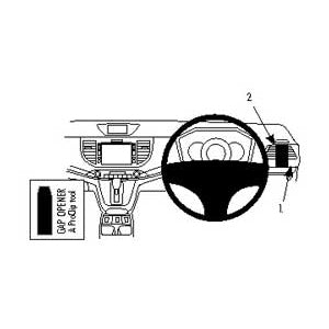 ClicOn No Holes Right Hand Dash Mount for Honda CR-V (2012-2016) - Secure Phone Holder for Safe Driving & Navigation