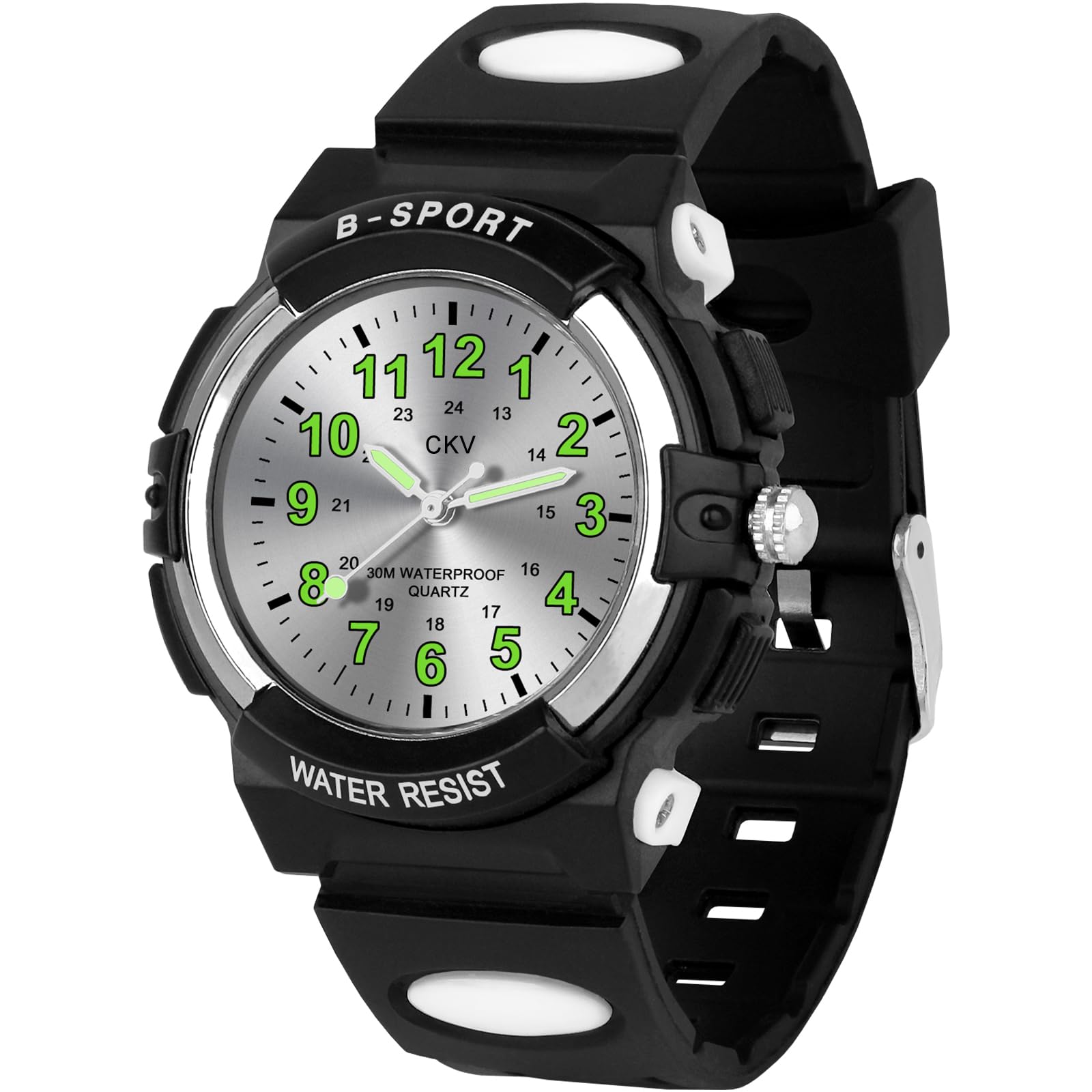 CKV Waterproof Analog Kids Watch for Boys & Girls Ages 5-12 - Easy-to-Read Time Teacher with Soft Comfort Band - Perfect for Outdoor Sports, School & Daily Activities