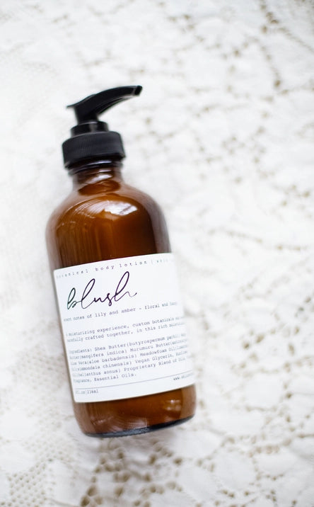 Blush Body Lotion with Lily & Amber Scent | Hydrating Moisturizer for Dry Skin | Perfect for Daily Use & Gift Giving