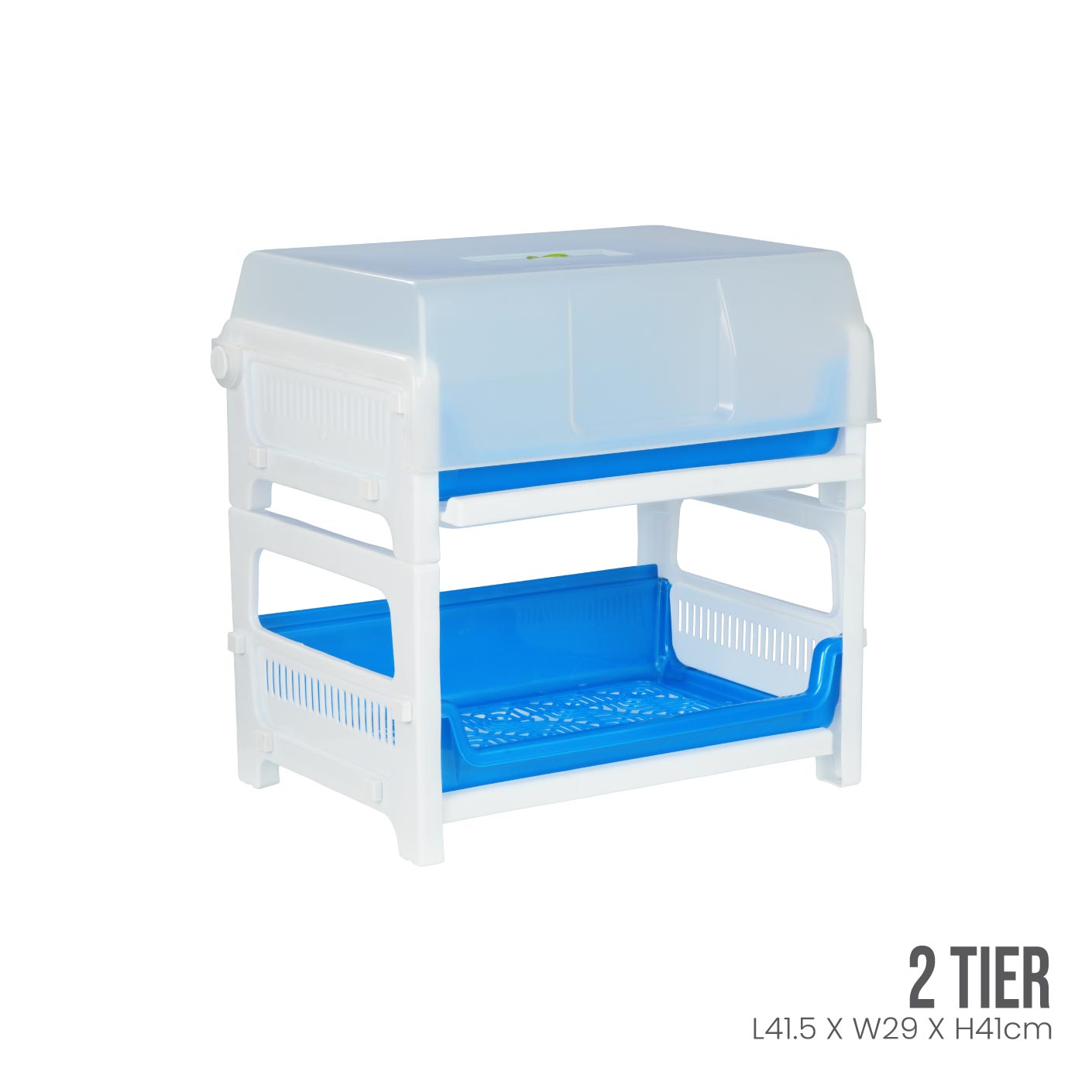 2 Tier Dish Rack - Stainless Steel Kitchen Organizer for Drying Dishes, Cups & Utensils | Space Saving Countertop Storage for Small Kitchens & Apartments