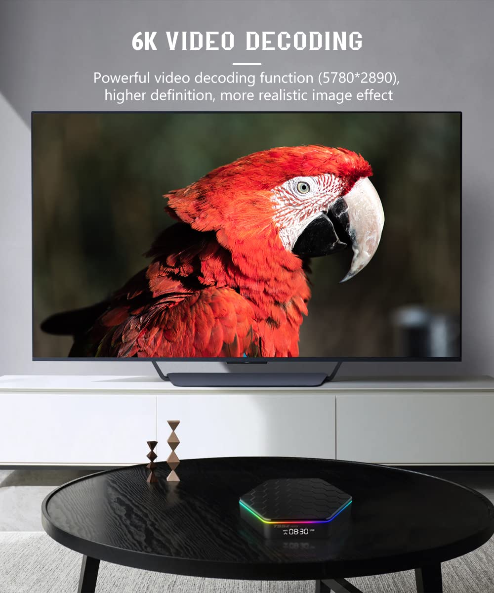 T95Z Plus Android TV Box 12.0 - 4GB RAM 32GB ROM, 6K HD/3D/H.265 Support, Dual-Band WiFi & BT 5.0 - Perfect for Streaming, Gaming & Home Entertainment