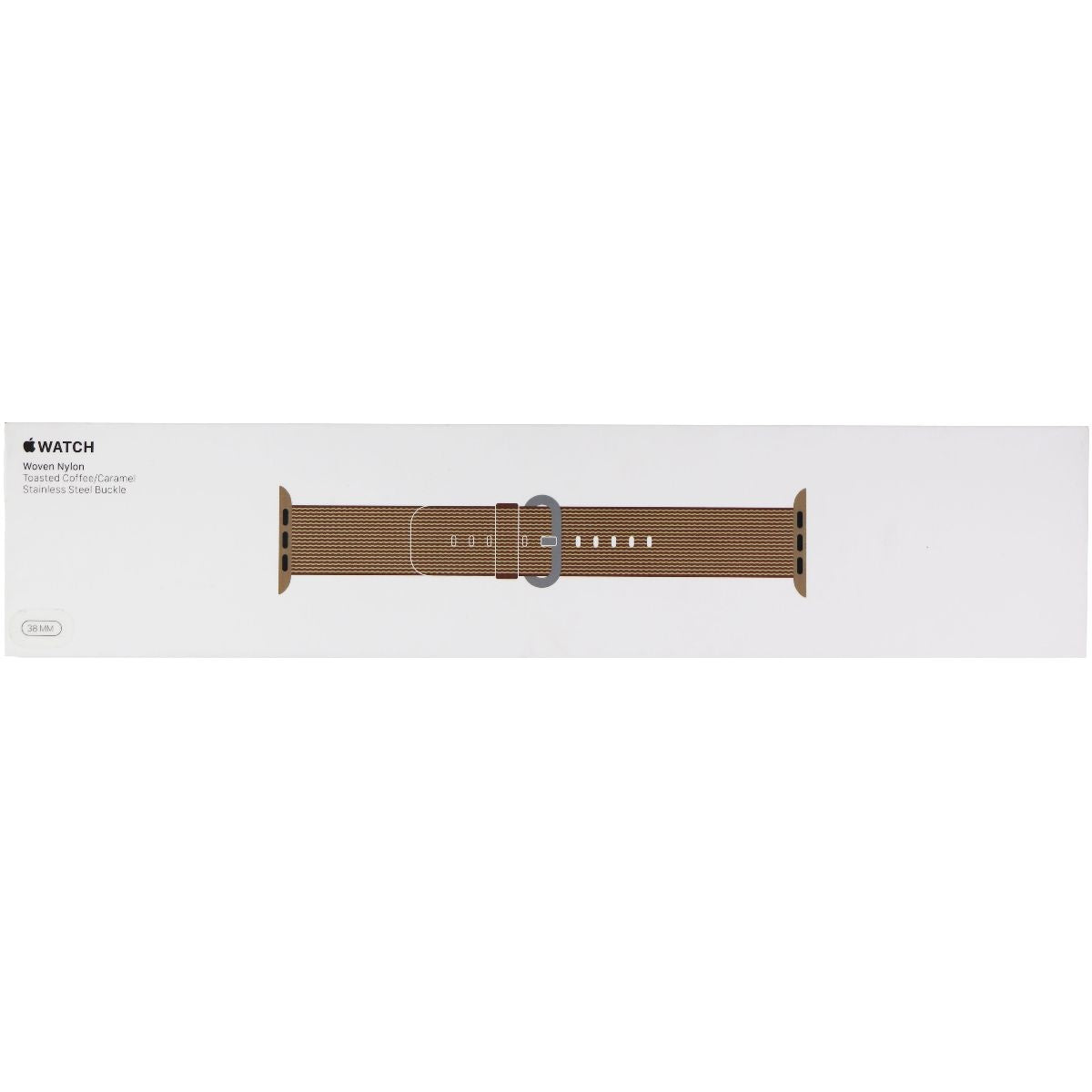 Apple Watch 38mm/40mm Woven Nylon Band - Toasted Coffee & Caramel | Comfortable & Durable Strap for Workouts, Running & Everyday Wear