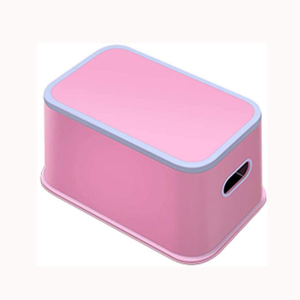 Potty Training Stool for Toddlers - Non-Slip Kids Step Stool for Bathroom, Kitchen & Bedroom - Soft Grip Safety Toilet Step Stool - Stackable Toddler Stool (Pink) - Perfect for Potty Training, Washing Hands & Reaching Sinks