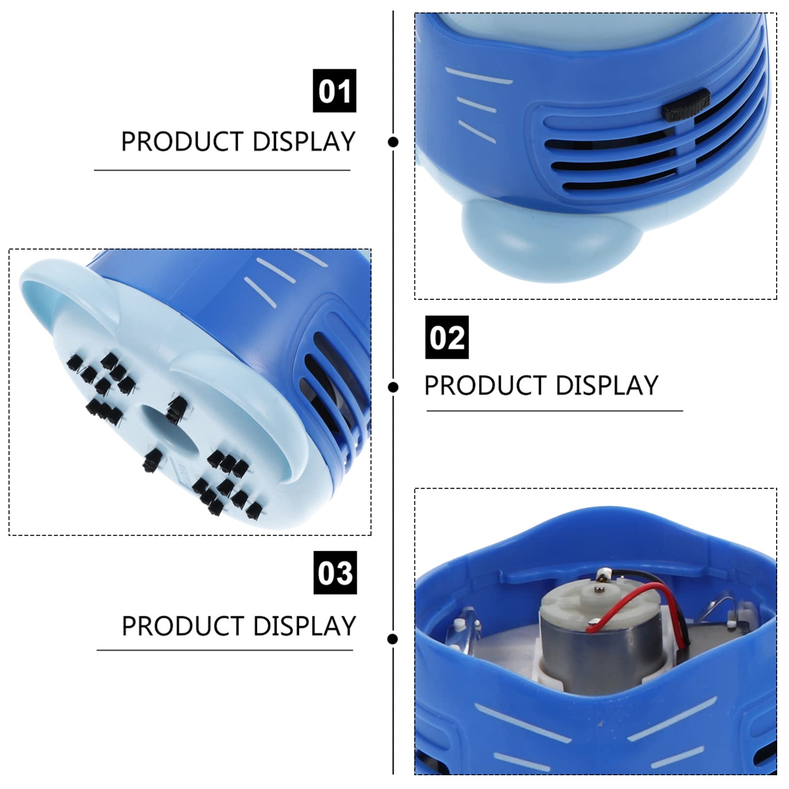 ARTIBETTER Mini Vacuum Cleaner - Portable Desk Dust Cleaner, Handheld Table Vacuum for Home & Office, Plastic Dust Collector for Keyboard, Car, Laptop (Ideal for Workspace, Computer, Electronics Cleaning)