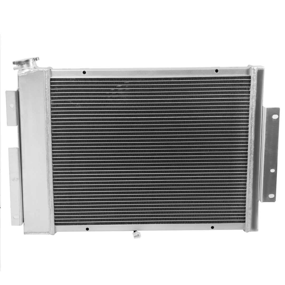 DNA Motoring RA+FS-CAMARO68-3 3-Row Aluminum Radiator with Fan Shroud for 1967-1969 Chevy Camaro & Pontiac Firebird (I6/V8, Manual Transmission) - 21.25