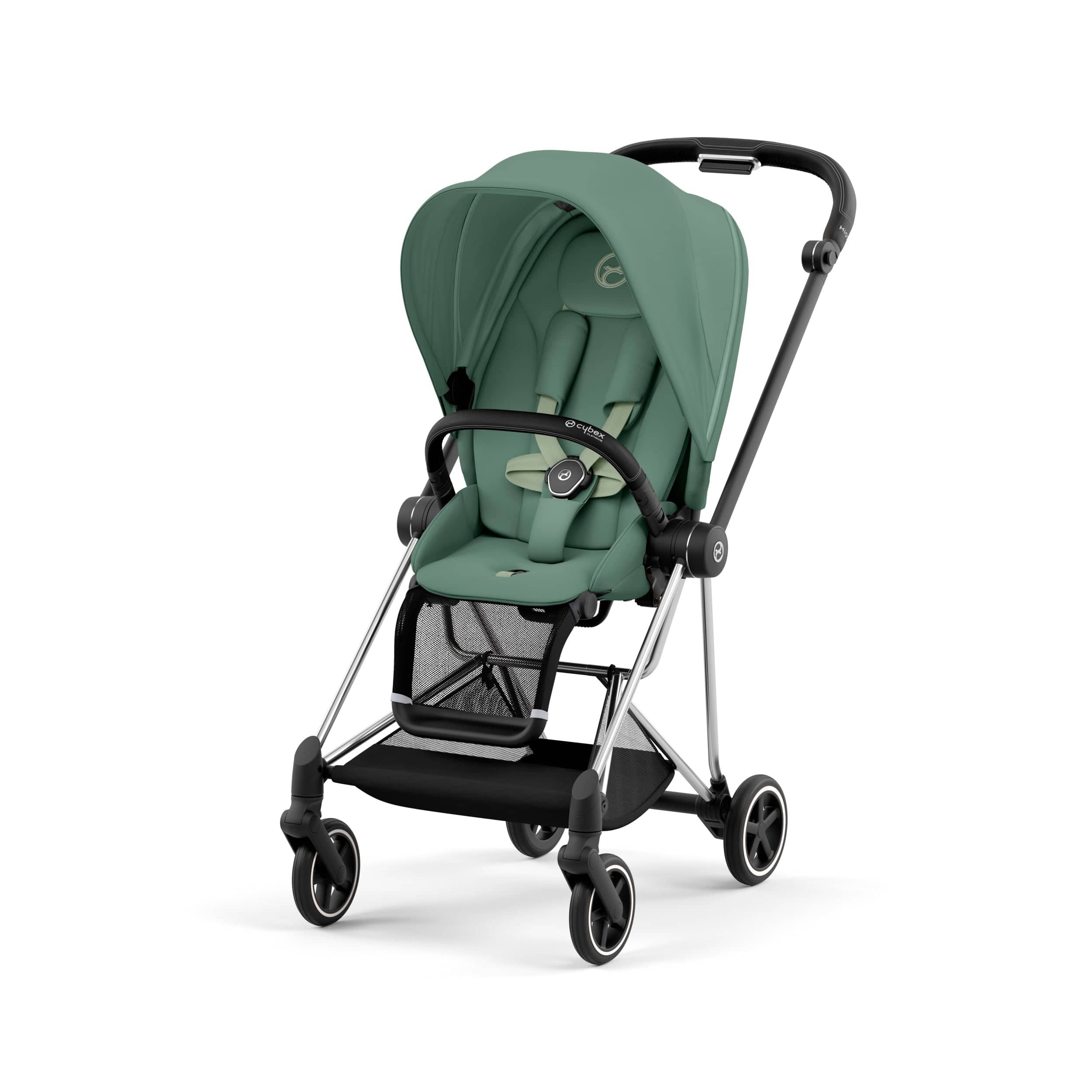 Cybex Mios 3 Complete Stroller in Chrome/Black - Lightweight Luxury Baby Stroller for Urban Travel & Everyday Use