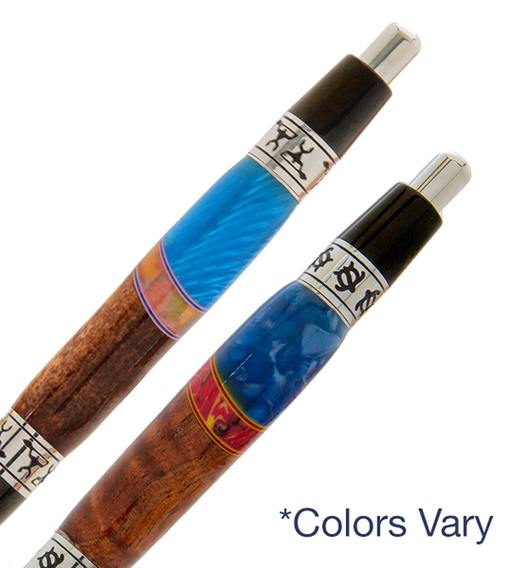 Pacifica Premium Koa Wood Ball Point Pen with Exquisite Inlay - Perfect for Writing, Gifting, and Office Use