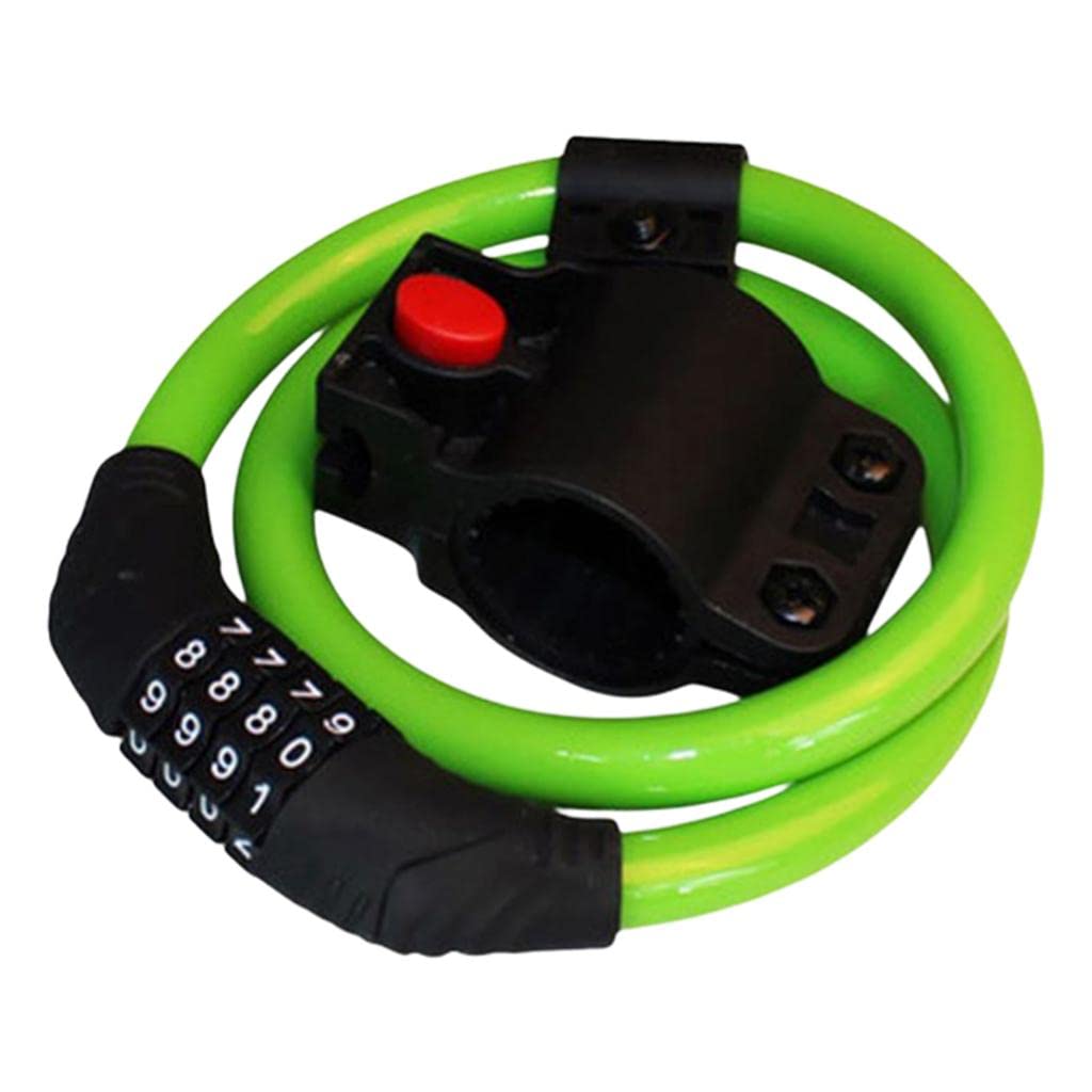 TOOYFUL Self Retractable Bike Lock with Resettable Combination Code - Flexible Steel Cable Bicycle Lock for Outdoor Cycling, Commuting & Parking Security