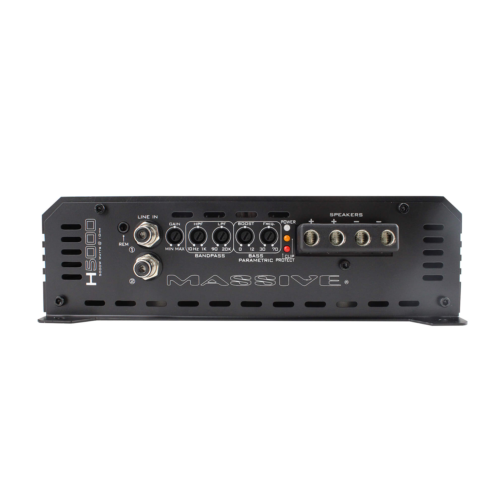 H5000 5000 Watt RMS @ 1 Ohm Mono Block Hippo Series Car Amplifier with Bass Remote - Powerful Bass Boost for Car Audio Systems & Subwoofers