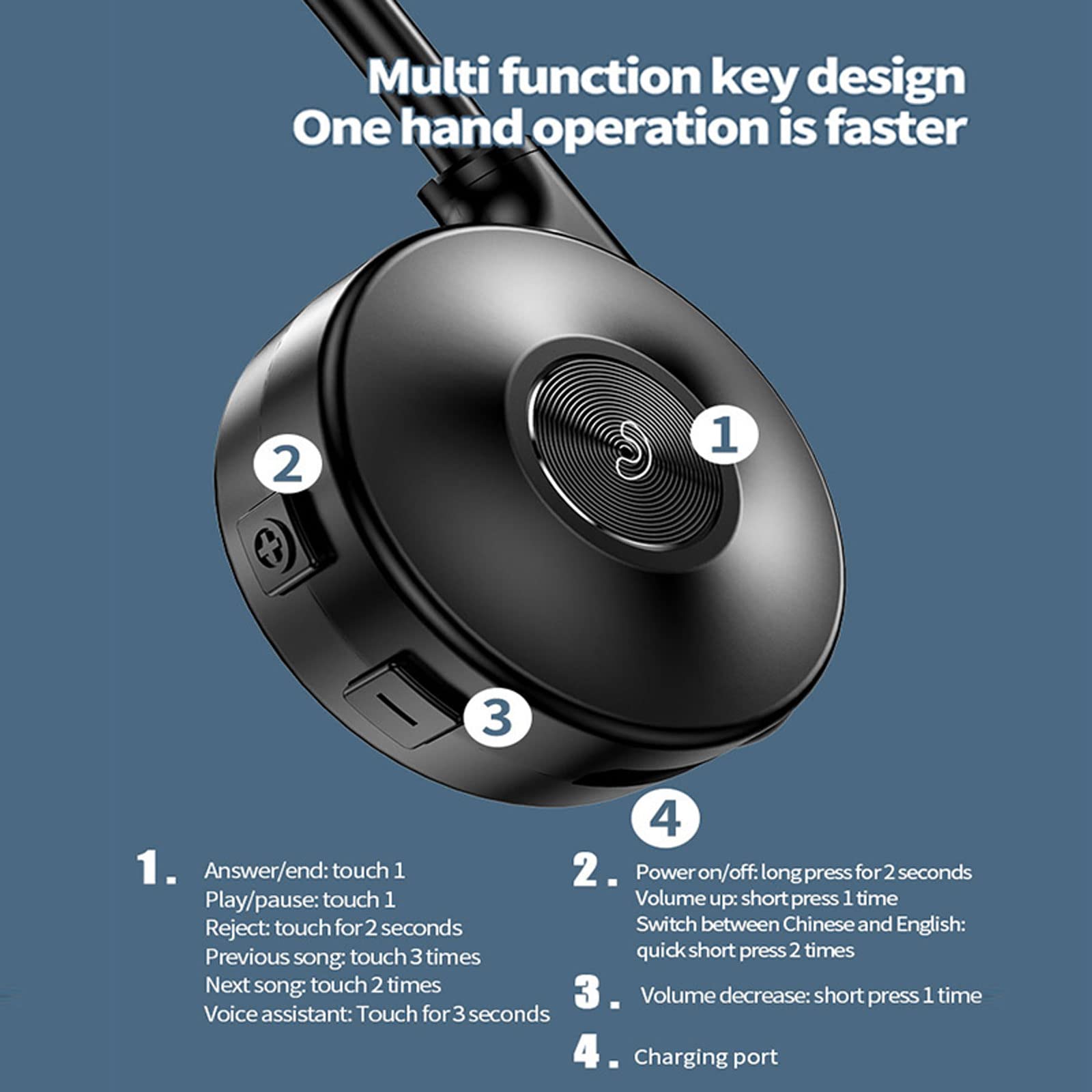 Wireless Open Ear Bone Conduction Headphones Bluetooth 5.0 - Sweatproof Sport Headset for Running, Cycling, Workout & Gym - Lightweight Neckband Design with HD Mic - Perfect for Outdoor Activities & Office Use (Black)