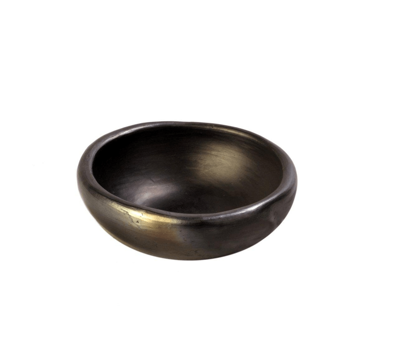 Authentic Chamba Salt Dish - Small All Natural Black Clay Plate for Salsa, Condiments, Spices | Handmade in Colombia | Perfect for Kitchen, Dining Table & Gift Giving