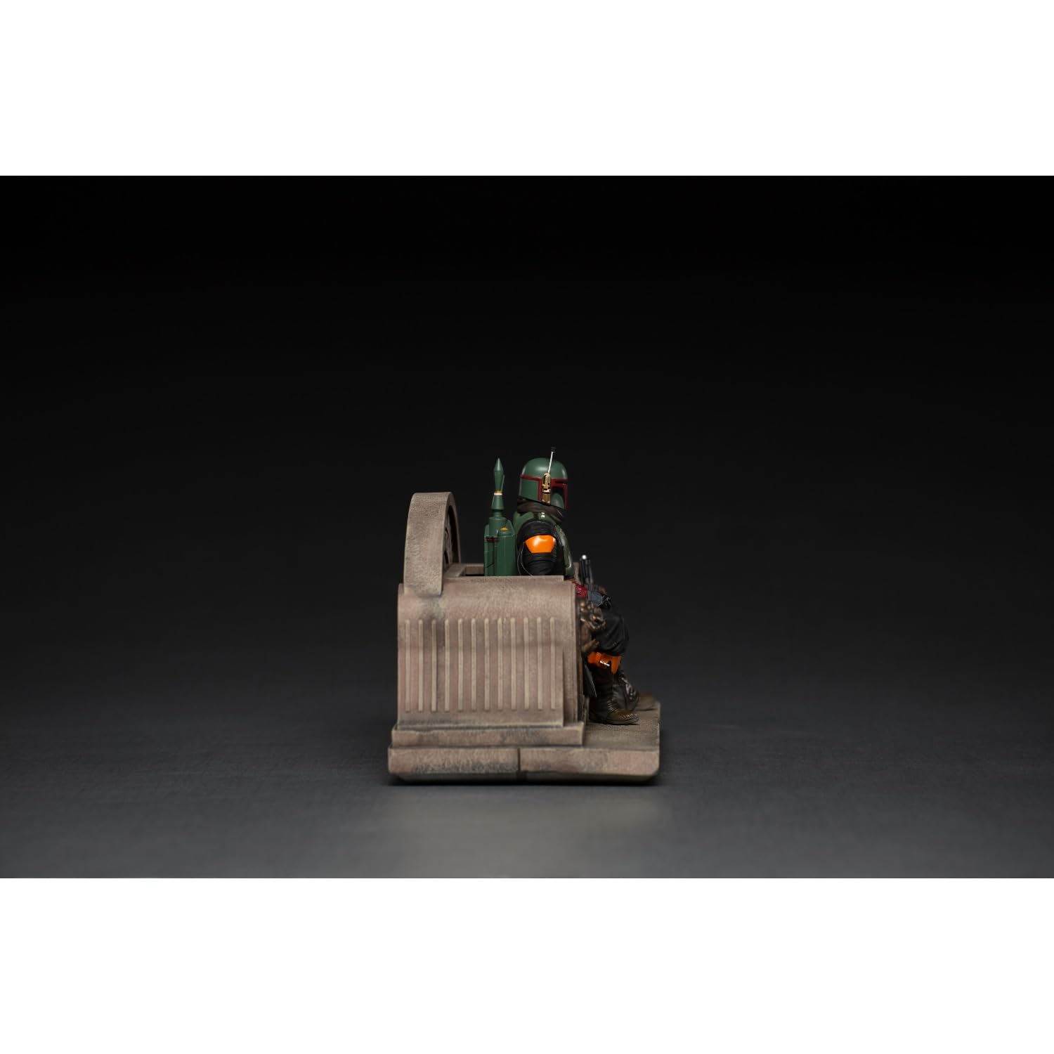 Iron Studios 1:10 Scale Boba Fett on Throne Statue - The Mandalorian Collectible Figure for Display & Home Decor