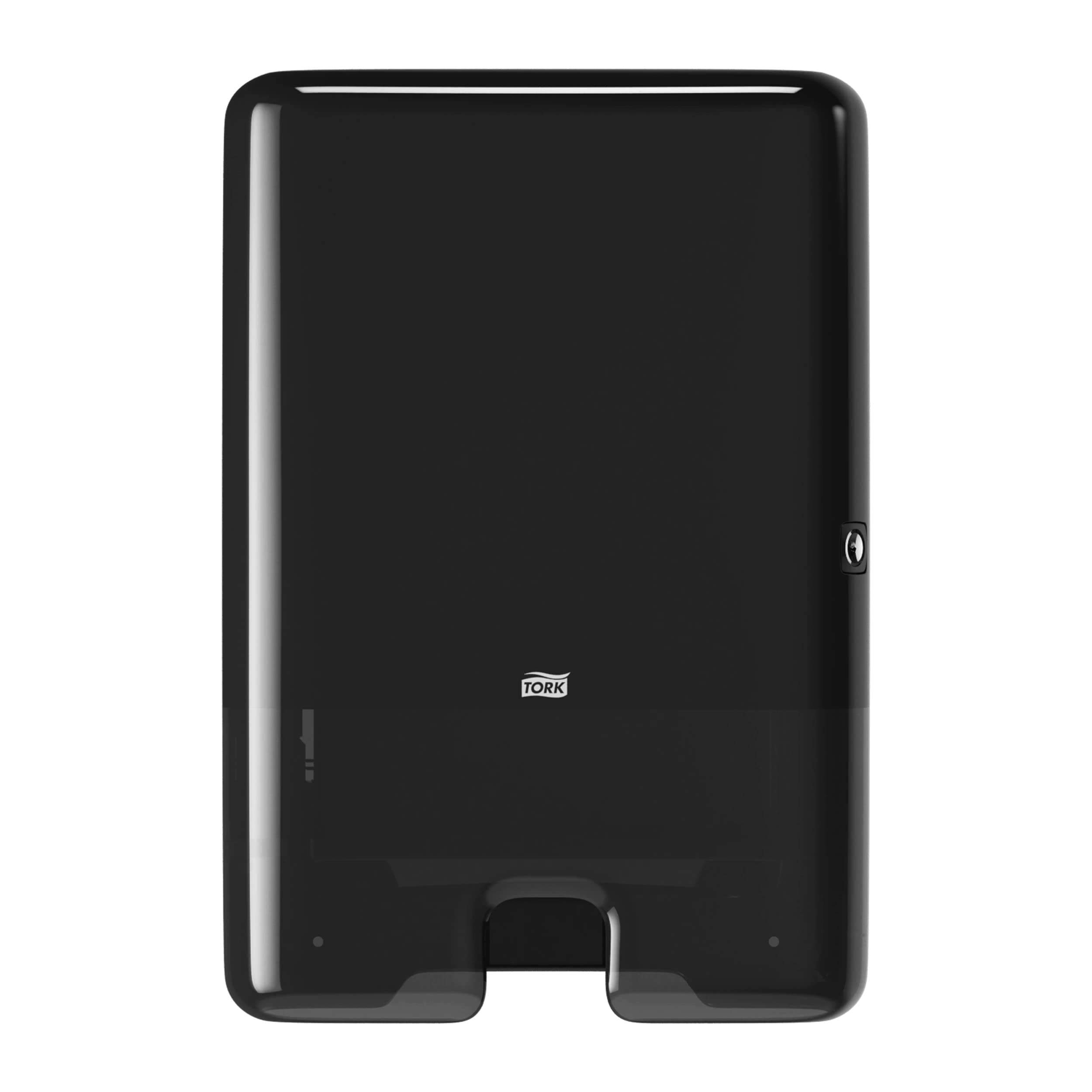 Tork Xpress Multifold Hand Towel Dispenser - Wall Mounted Black H2 | Single Sheet Dispensing | Adjustable Height | Ideal for Restaurants, Offices & Public Restrooms (Model 552008)
