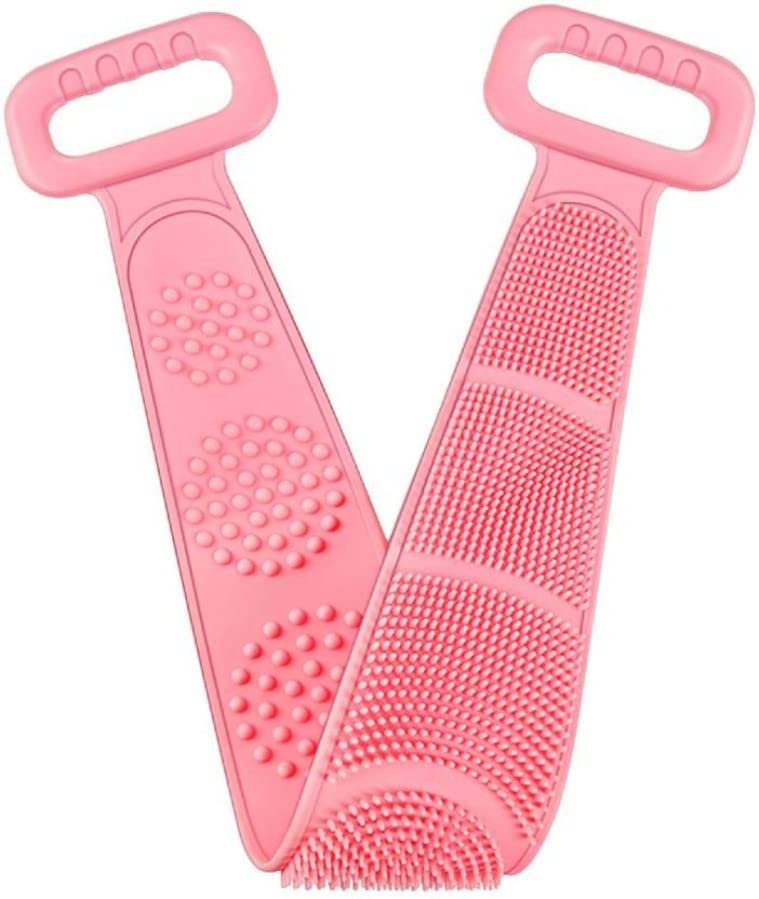 Premium Silicone Body Scrubber - Double-Sided Exfoliating Bath Brush for Deep Skin Cleansing & Massage - Dead Skin Removal - Ideal for Shower, Spa & Home Bathing Routine