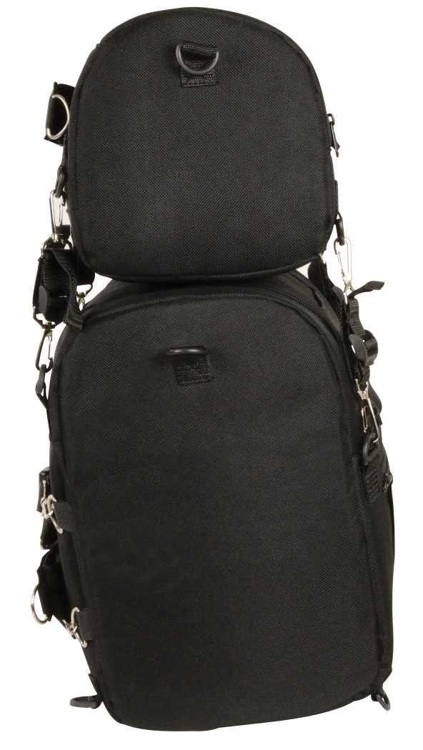 2-Piece Motorcycle Sissy Bar Bag Set - Waterproof Nylon Travel Luggage for Harley, Cruiser & Touring Bikes - Perfect for Road Trips & Daily Commutes