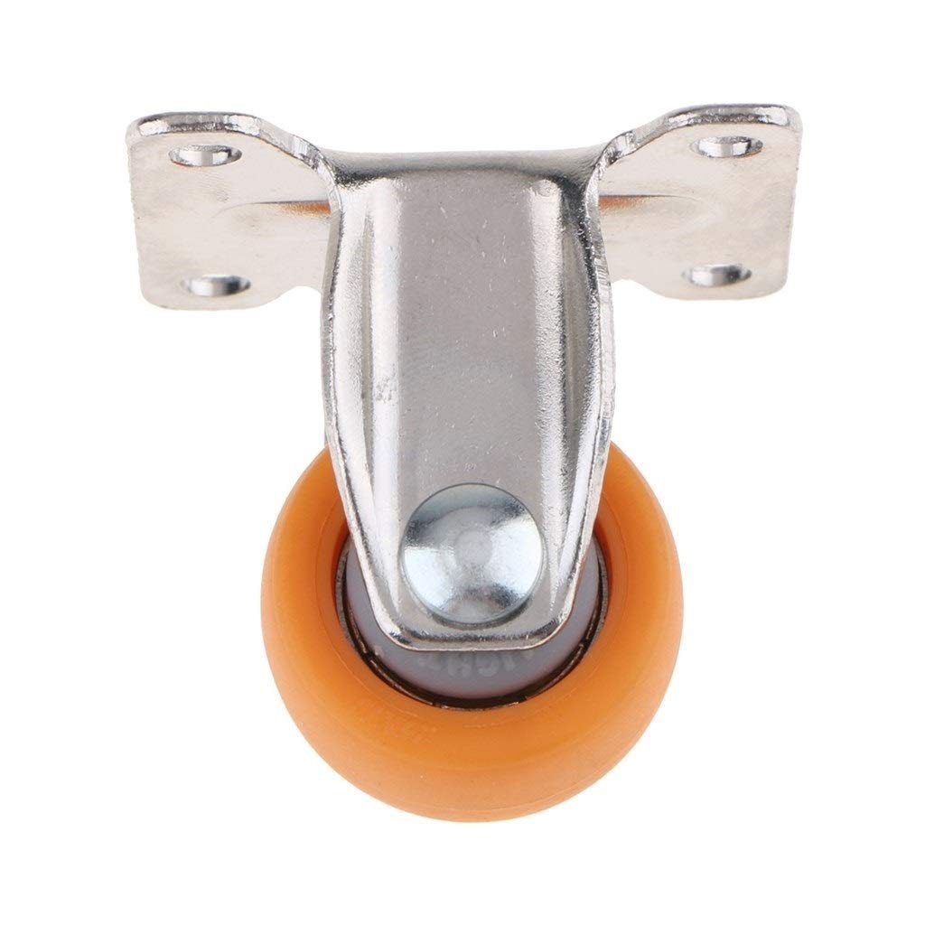 Xuulan Heavy Duty 1.5 Inch Nylon Wheel Casters with Top Plate - Furniture Trolley Castors for Smooth Mobility | Perfect for Office Chairs, Moving Carts & Industrial Equipment