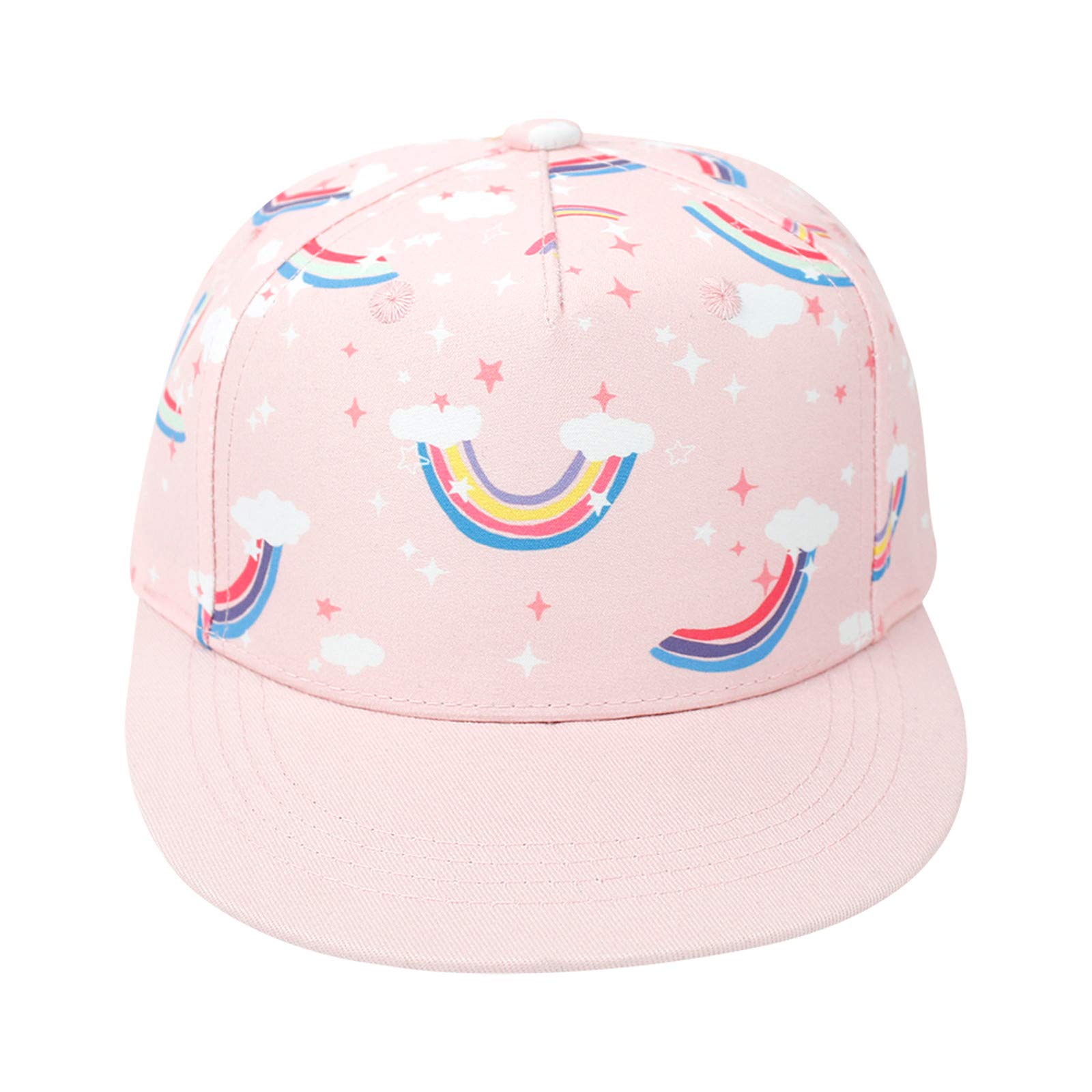 Kids Baseball Caps for Boys & Girls - Adjustable Cartoon Print Sun Hat with Mesh Back for Outdoor Sports, Hip Hop Fashion & Summer Protection