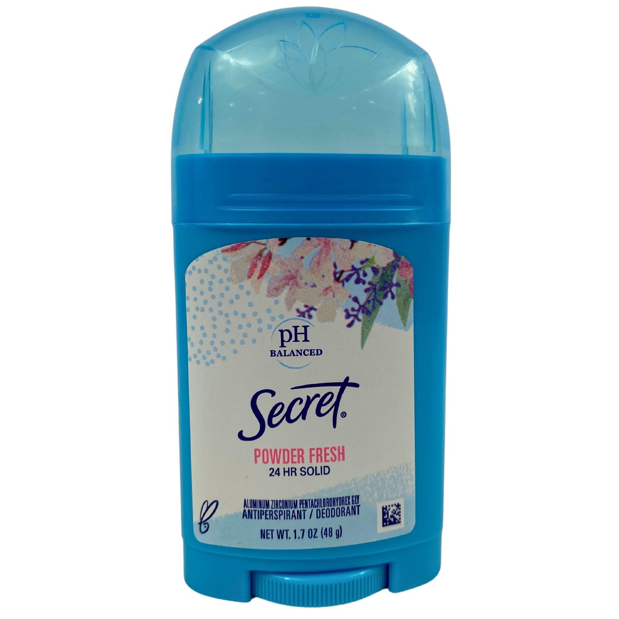 Secret Powder Fresh 24-Hour Deodorant for Women & Men - 1.7oz Solid Stick (100 Pack) - pH Balanced, Long-Lasting Odor Protection - Perfect for Gym, Work & Daily Freshness