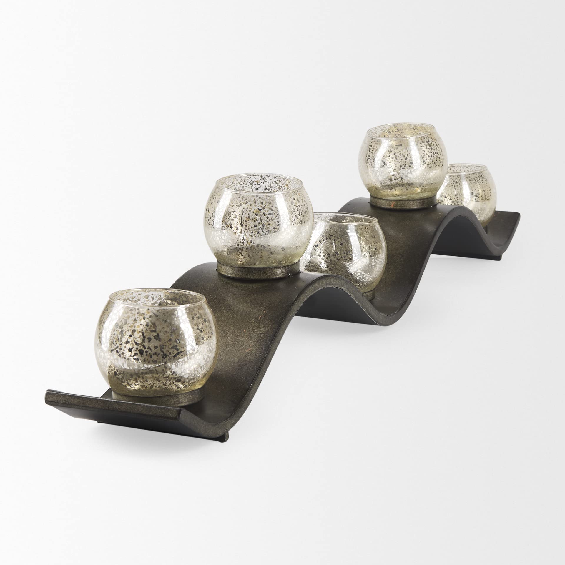 Mercana Luxury Candle Holder - Copper & Silver Finish - 37