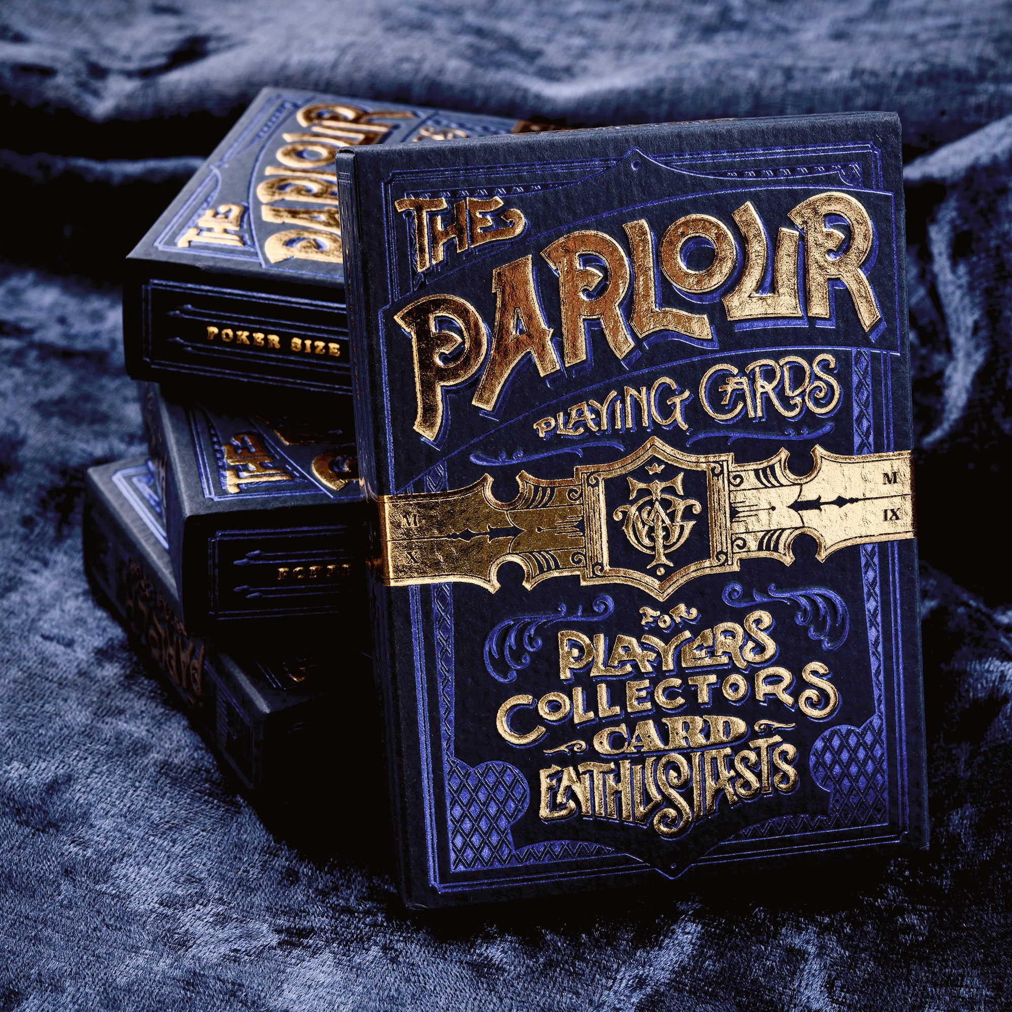 Premium Parlour Playing Cards - Blue Stockholm 17 Deck for Poker, Magic Tricks & Card Games | Elegant Design for Casino Nights, Parties & Collectors