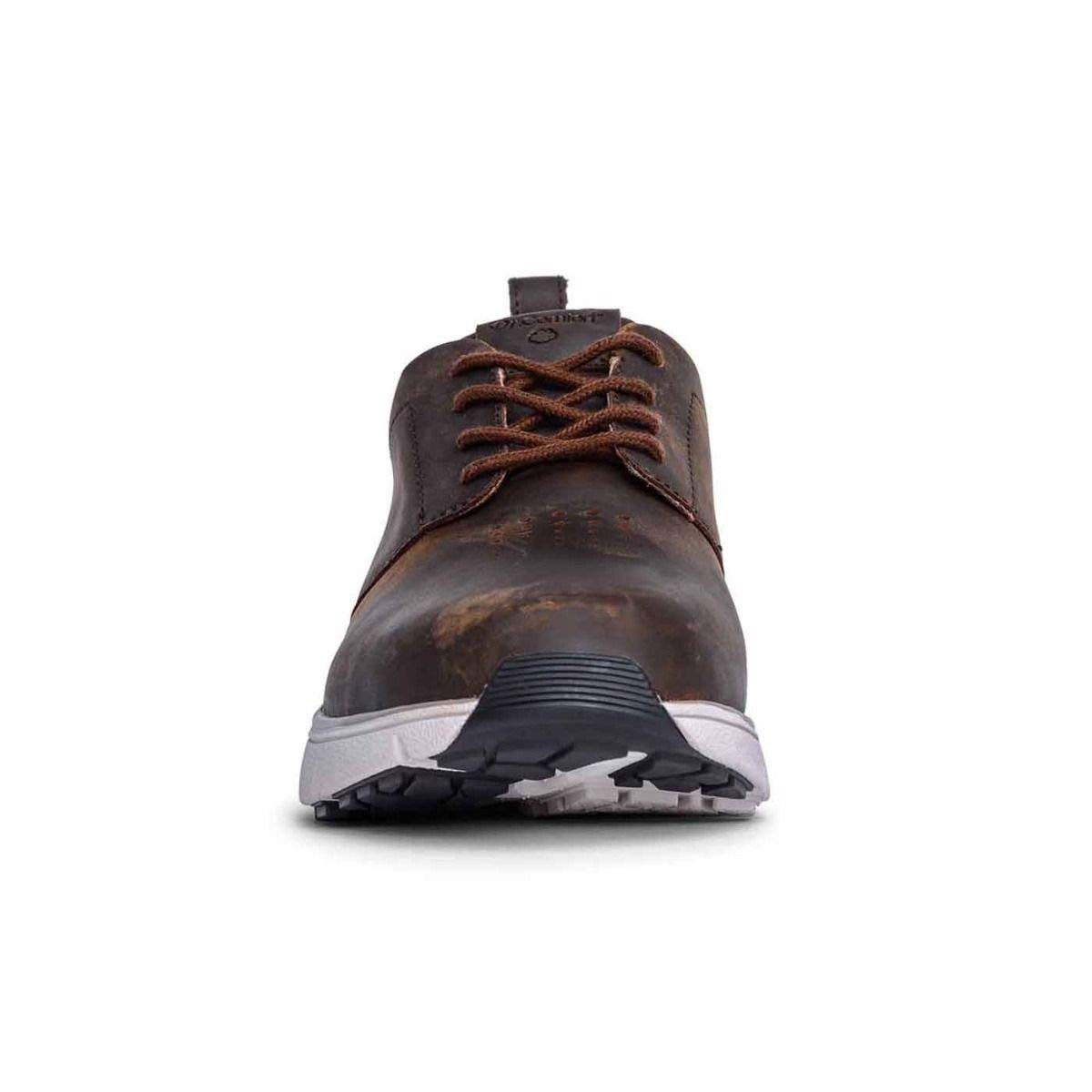 Dr. Comfort Roger Men's Diabetic Shoes - Leather Therapeutic Walking Shoes with Gel Inserts for Foot Pain Relief - Ideal for Daily Wear, Walking & Diabetic Foot Care