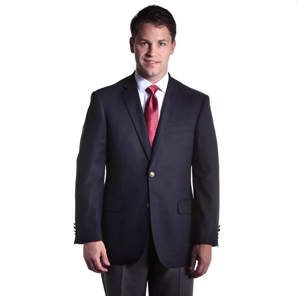 Big and Tall Black Classic Stretch Blazer for Men - Size 72 - Business & Casual Wear - Comfortable Office Jacket for Professional and Everyday Outfits