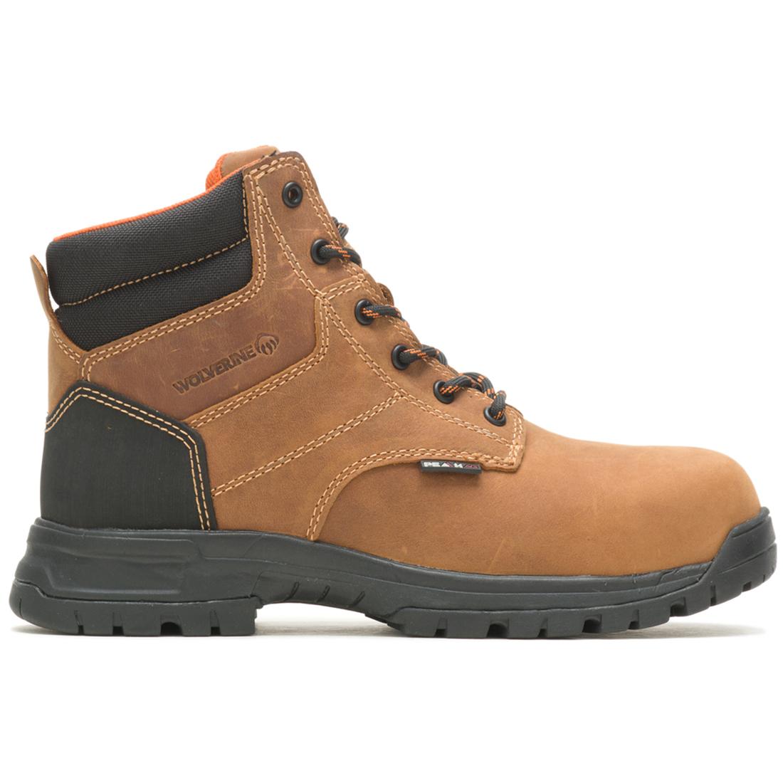 Piper Women's Composite Toe Work Boots - Lightweight Safety Shoes for Construction, Warehouse & Outdoor Work - Tan Leather Work Boots for Women