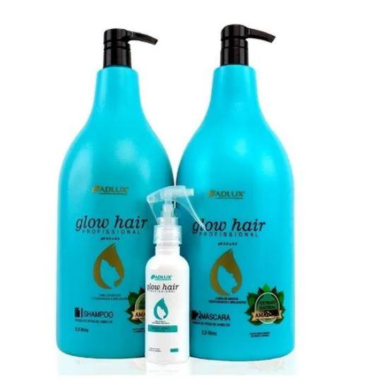 Adlux Cuticle Sealing Natural Extract Professional Hydration Glow Hair Treatment - 2x2.5L Bottle for Salon & Home Hair Care | Deep Conditioning for Damaged & Dry Hair