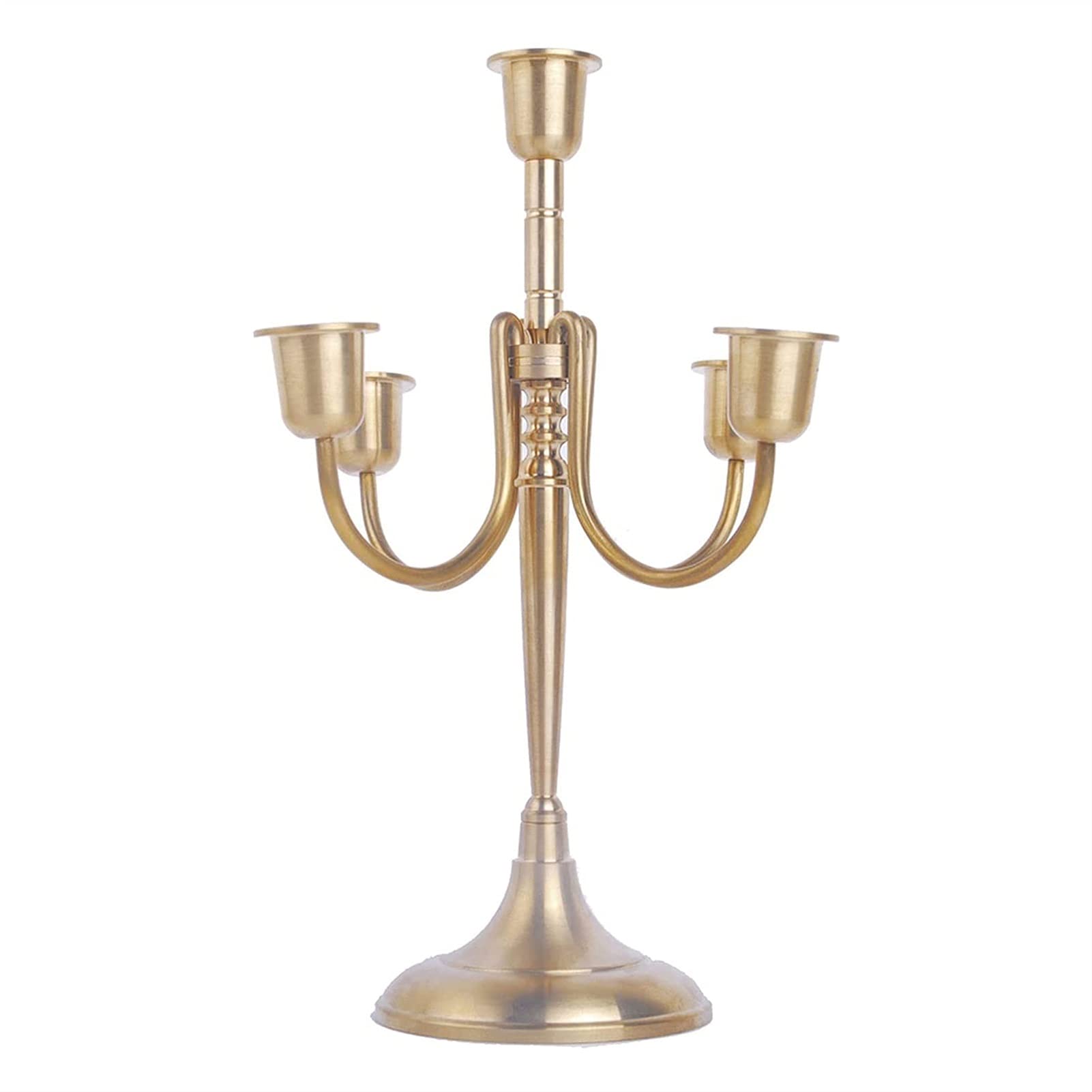 Iron Metal Candle Holder for Tall Pillar & Taper Candles - Modern Decorative Stand for Dining, Party, Wedding - Perfect for Table Centerpieces, Romantic Ambiance & Home Decor