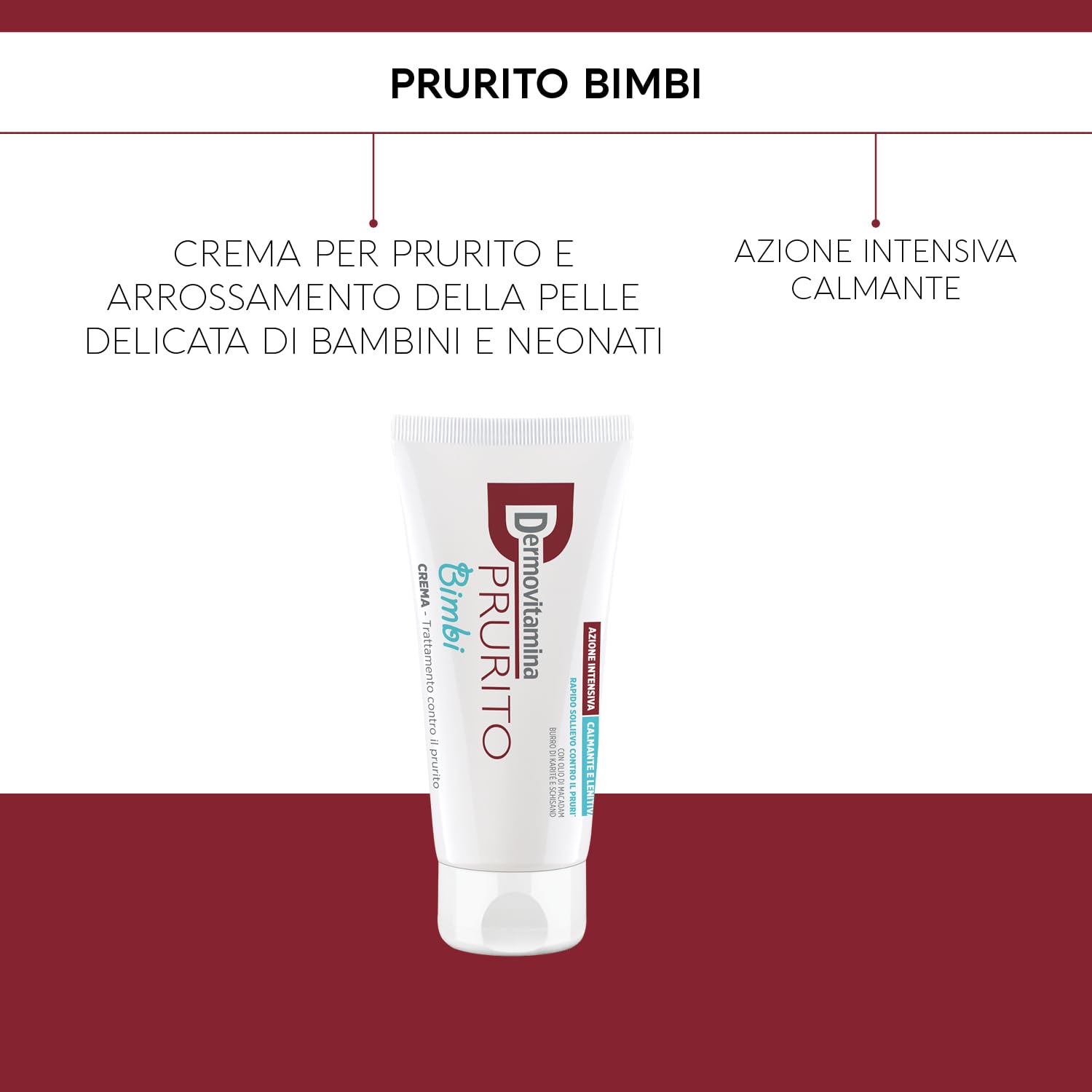 Dermovitamina Baby Itch Relief Cream 30ml - Soothing Anti-Itch Cream for Delicate Baby Skin with Macadamia Oil, Shea Butter & Panthenol - Gentle Formula for Newborns & Kids - Redness & Itch Relief - Perfect for Diaper Rash, Eczema & Sensitive Skin Care