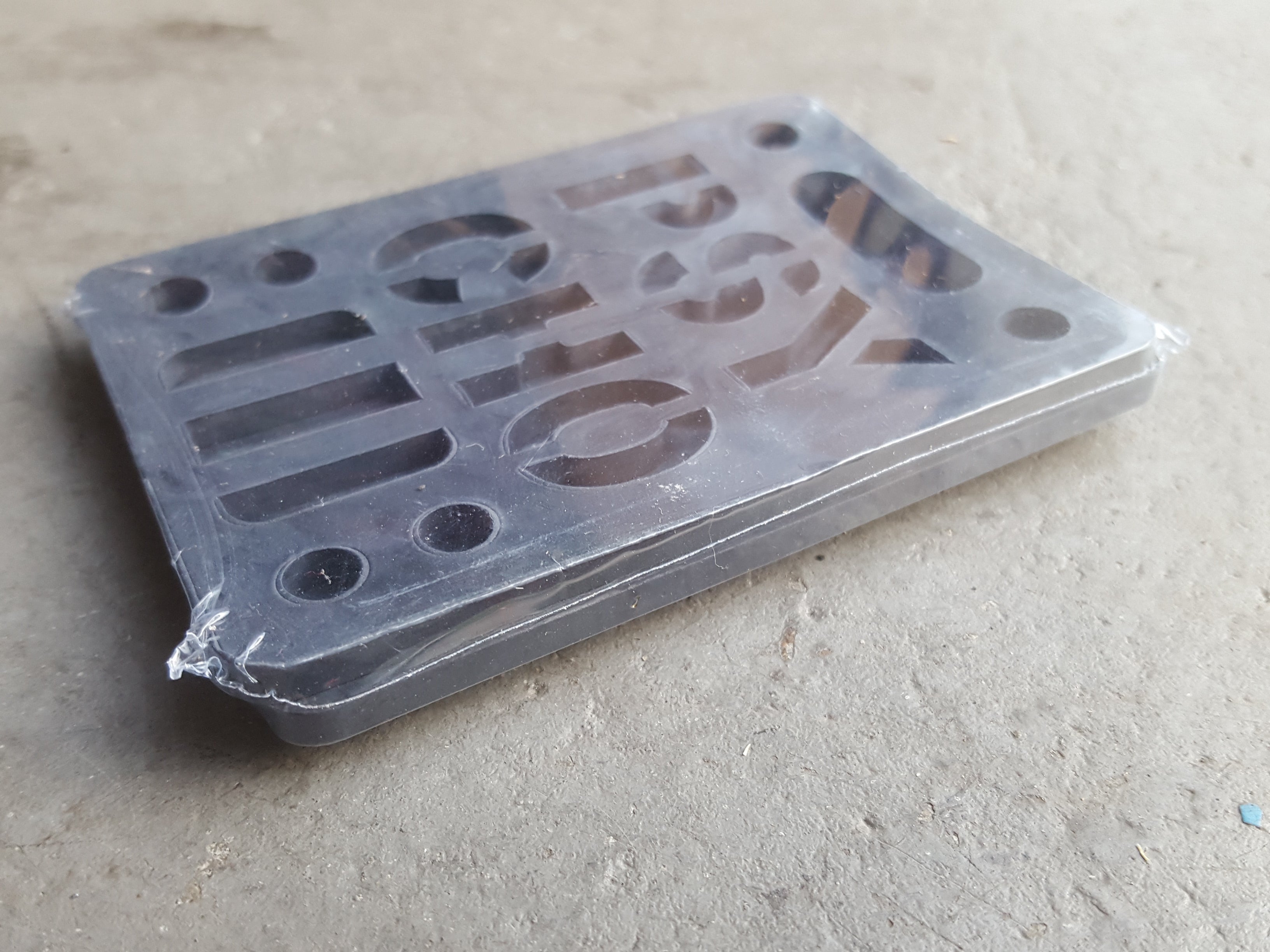Psycho Risers 1/8 Inch Black Riser Pads for Skateboards - Perfect for Enhancing Board Control and Stability