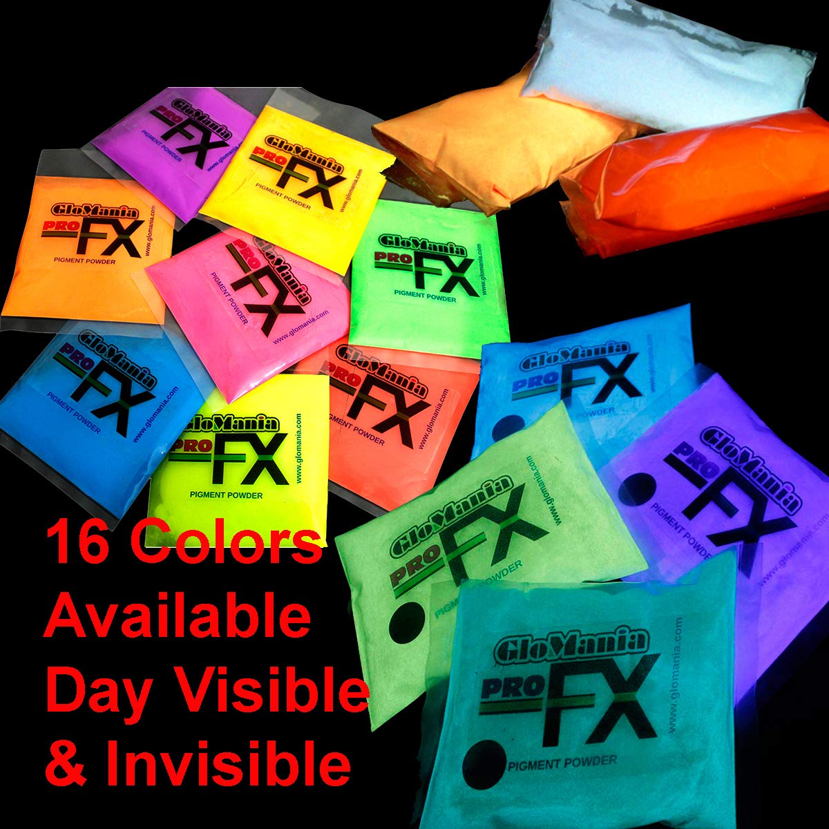 Glow in The Dark Strontium Aluminate Fluorescent Pigment Powder - Red Glows Red/Orange (1oz) | High-Quality Invisible Glow Powder for DIY Crafts, Halloween Decor, Nail Art & Nighttime Safety