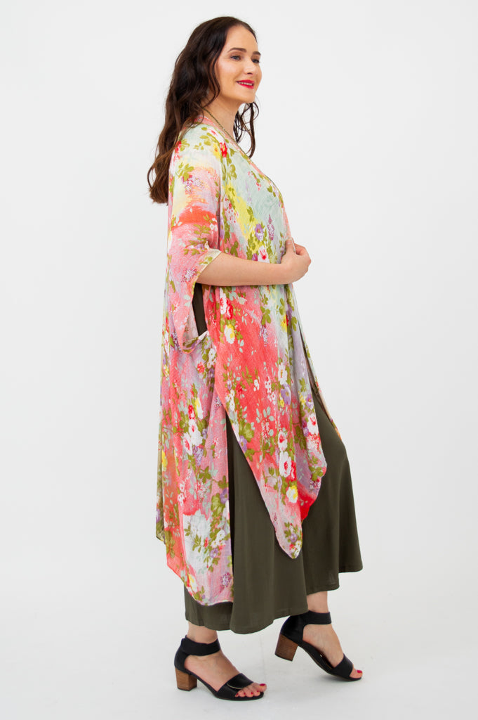 Darcy Floral Print Dress - Spring Bloom One Size Women's Fashion for Casual Outings & Garden Parties