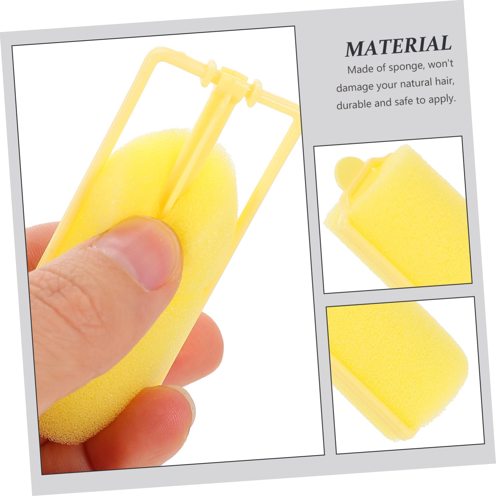 Minkissy 20pcs Sponge Hair Rollers for Long Hair - Overnight Non-Heat Curling Bands, No Damage Hair Styling Tools for Soft Waves & Curls - Perfect for Home, Salon, Travel & Special Occasions