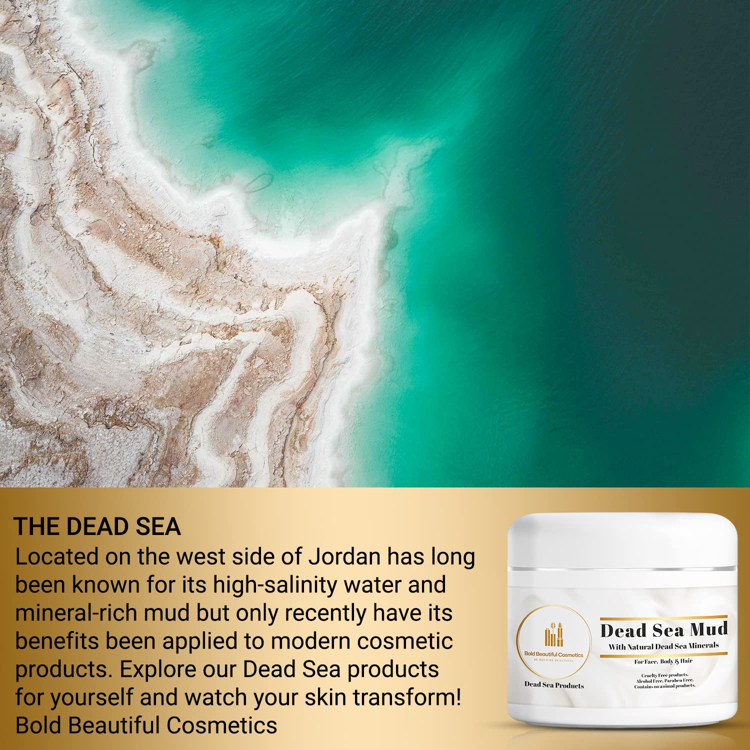 Dead Sea Mud Mask for Face & Body - Deep Cleansing & Moisturizing Treatment for Acne & Blackheads - Natural Skincare for Women & Men - 7.05 oz - Made in Jordan - Perfect for Spa Days & At-Home Self Care