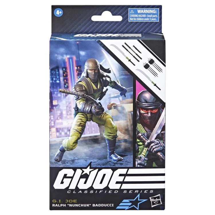 G.I. Joe Classified Series Ralph Nunchuk Badducci Action Figure - Collectible Military Toy for Display & Play - Perfect for G.I. Joe Fans & Collectors