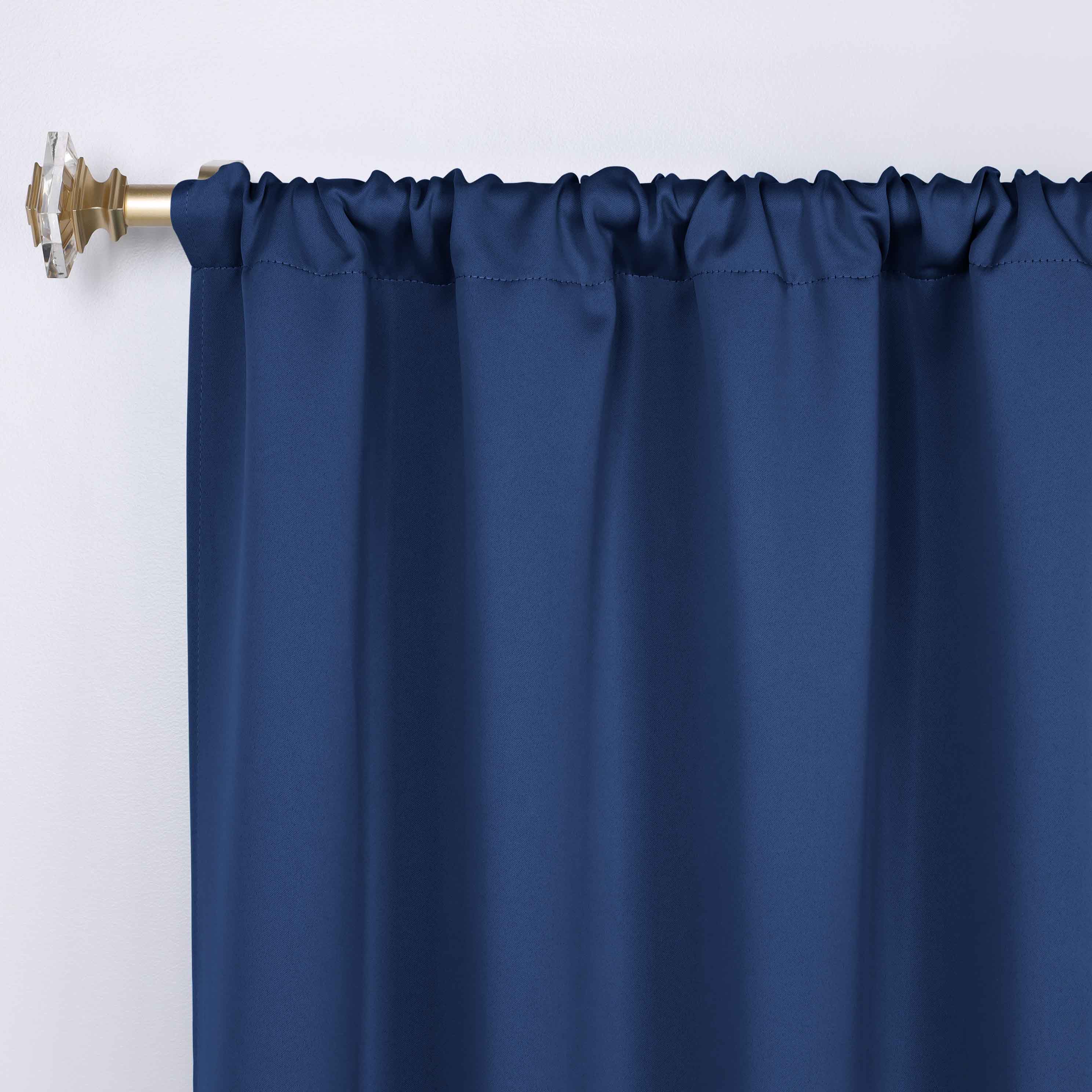 Machine Washable Blackout Curtains Set of 2 - Solid Color Room Darkening Window Treatments for Bedroom, Living Room & Nursery