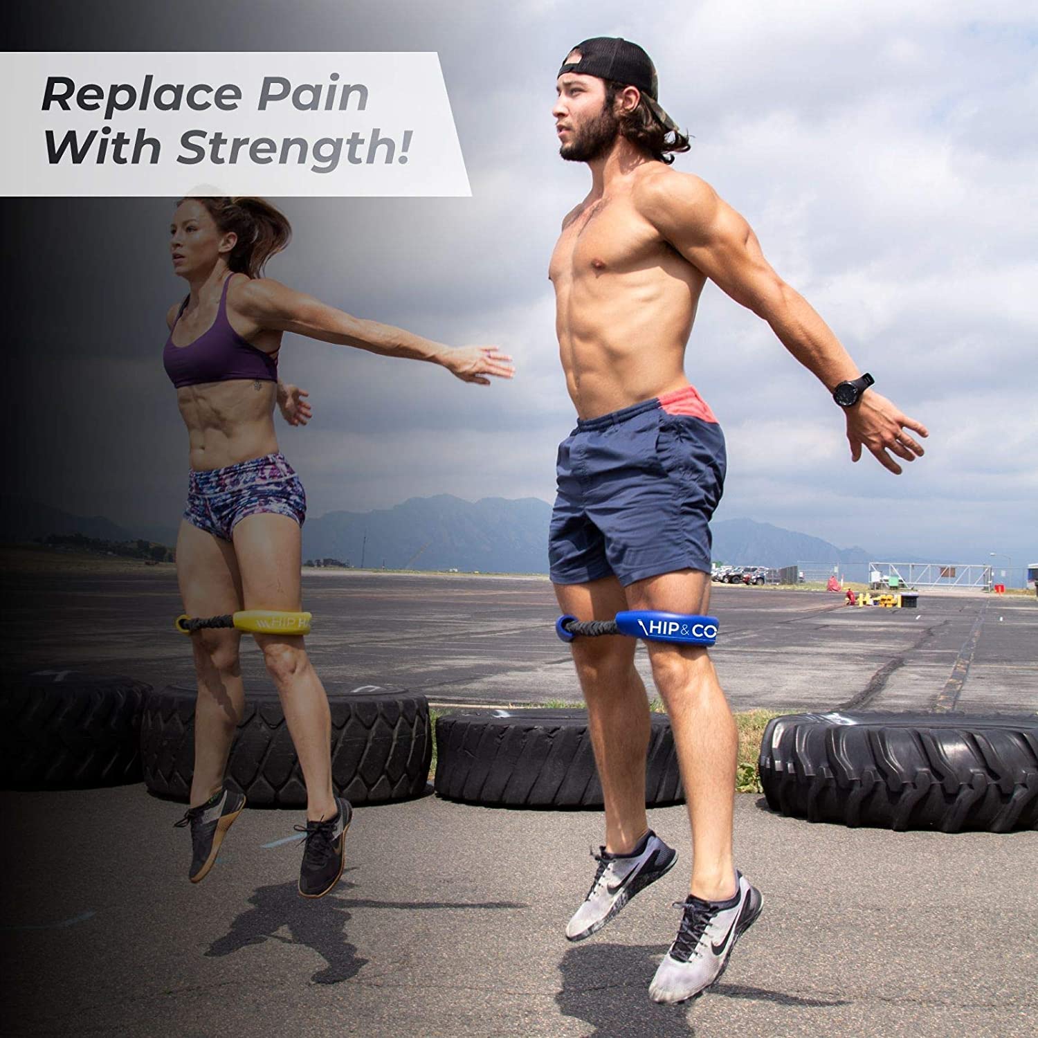 Crossover Symmetry Hip & Core System - Loop Resistance Bands for Home Workout, Stretch & Strengthen Legs, Glutes, Hips & Thighs | Includes Online Exercise Guide | Perfect for Physical Therapy, Yoga & Fitness Training