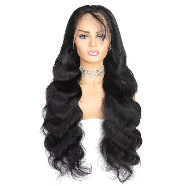 5x5 HD Lace Closure Wig 1B Natural Black - 200% Density Glueless Human Hair Wig for Women - Perfect for Daily Wear, Parties & Special Occasions