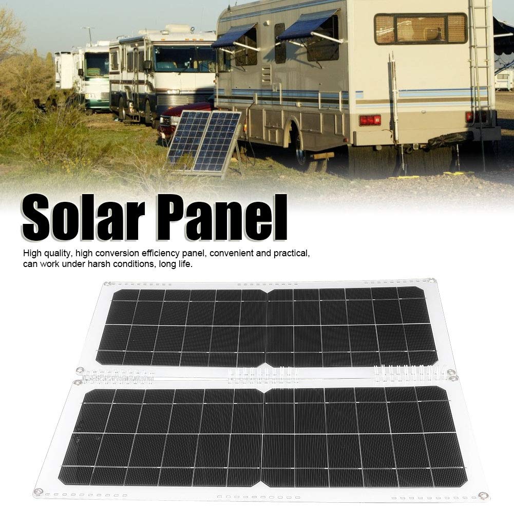20W Solar Panel Charger - Portable Waterproof Solar Charger for Camping, Hiking, RV & Outdoor Activities - Fast Charging Power Bank for Phones, Tablets & USB Devices