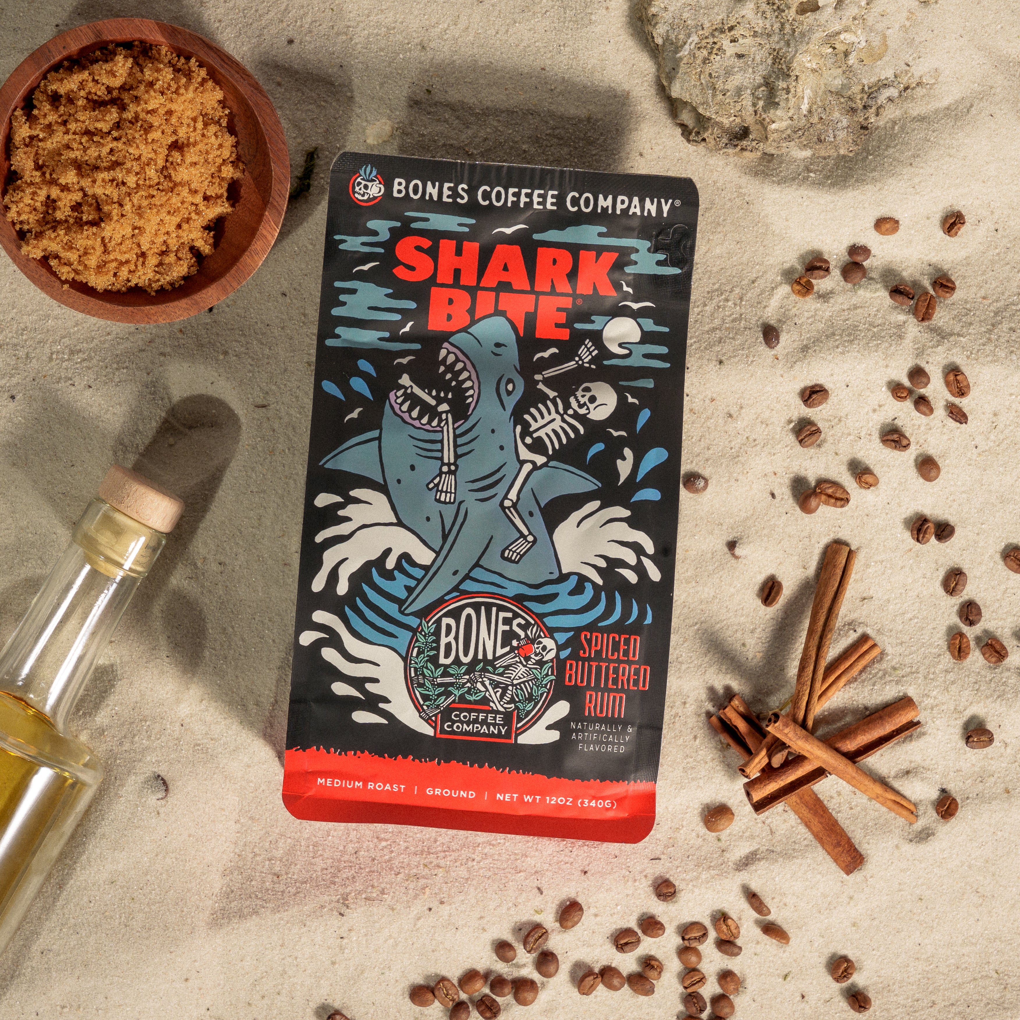 Shark Bite 12oz Energy Drink - Boost Your Performance with Natural Ingredients | Perfect for Workouts, Gaming & Late-Night Study Sessions