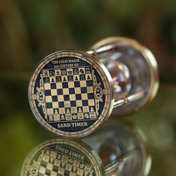 Premium Fillable Chess Hourglass - Adjustable Sand Timer for Board Games, Chess, and Strategy Games - Perfect for Tournaments, Home Play, and Gifts